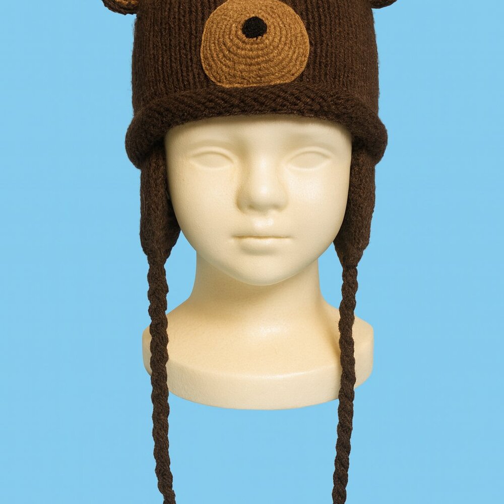 Alpaca Childs Monkey cap with flaps